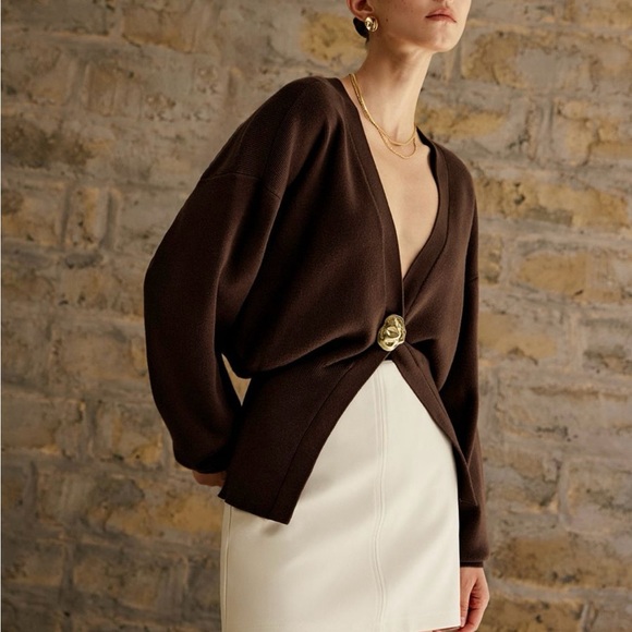 Commense Brown Women's Sweater - Picture 4 of 7